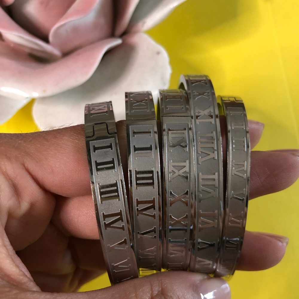 Roman Numeral Bangles